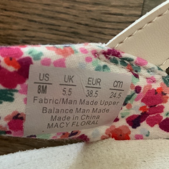 Ryka White Pink Floral Macy Women's Sandals - Picture 8 of 9